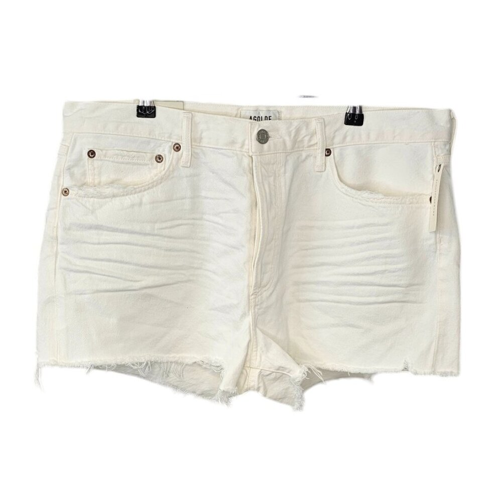 Agolde Women's Cream Jean Shorts